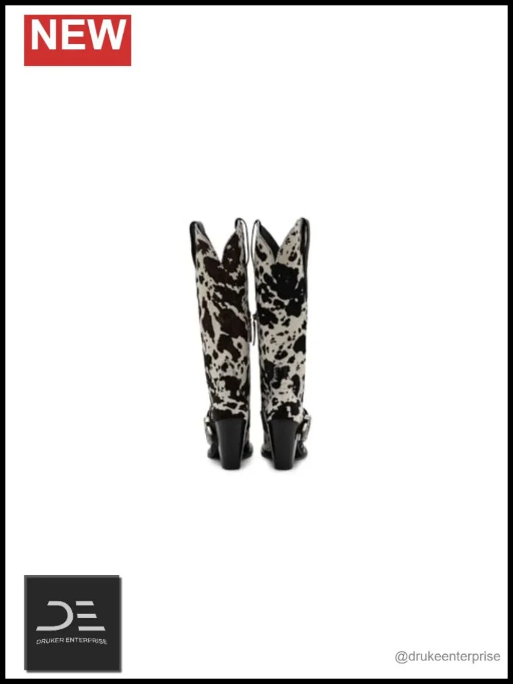 Dingo Leather Snip Toe Over the Knee Boots Block Heel Equestrian Casual